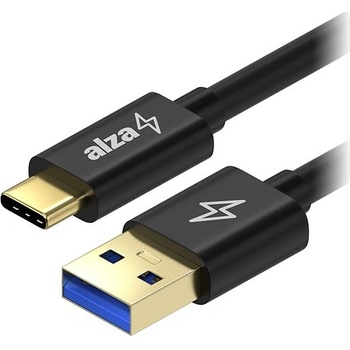 AlzaPower APW-CBTC0072B AluCore USB-A to USB-C 3.2 Gen 1 60W, 5Gbps, 2m, černý