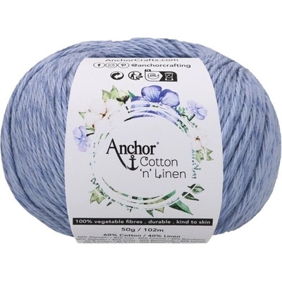 Anchor Cotton 'n' Linen 00032 Delft Плетене на една кука прежда (4680004-00032)