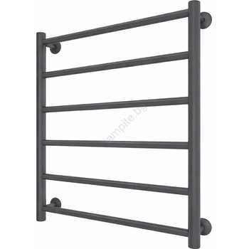 Mario Radiators Радиатор-лира за баня INOX FLAT 122W/230V 57x43 cm неръждаема стомана/антрацит (MR0106)