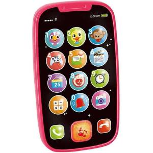 HOLA Интерактивна играчка Hola Toys - Моят първи смартфон, розов (H3127)