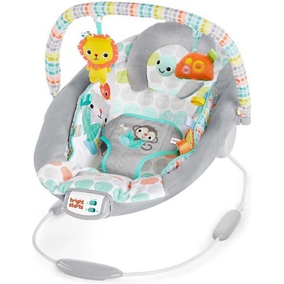 Bright Starts - Вибриращ бебешки шезлонг с мелодия WHIMSICAL WILD 3xLR14 (AG0214)