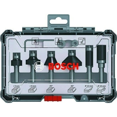 Bosch Sada fréz, pracovní délka: 10–25 mm, ø 13/16/19/25/35 mm 2607017469