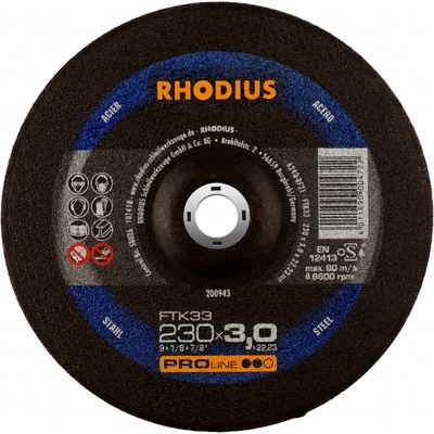 Rhodius Rezný kotúč 230 x 3,0 x 22,23 mm 200943