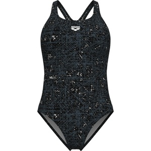 arena Дамски бански костюм Arena Women's Ribbed Swimsuit Swim Pro Back Swimsuit - Black Multi - размер 32 (EU) (150-5765-0112)