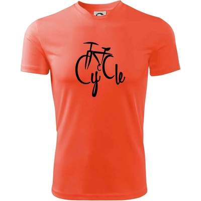 Cycle bicykel Pánske tričko športové Neónová oranžová