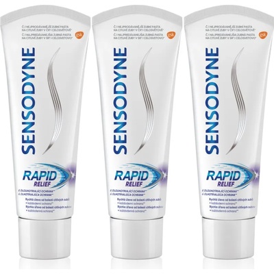 Sensodyne Rapid паста за зъби за чувствителни зъби 3x75ml