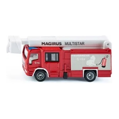 SIKU - Метална играчка - Пожарникарски камион Magirus Multistar TLF със спасителна платформа (1749)