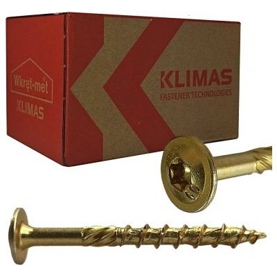 Klimas Wkret-Met | Skrutky do dreva s tanierovou hlavou | 8X60 mm | 50ks