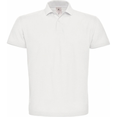 B&C polokošile B&C ID.001 krátký rukáv COT01ID0100100-white