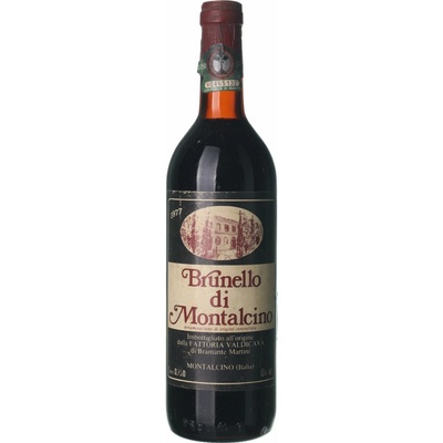 Fattoria Valdicava Brunello di Montalcino suché červené 1977 0,75 l (holá láhev)