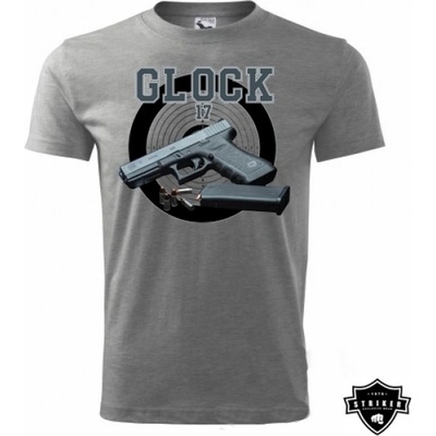 Tričko Striker Glock 17 sivé