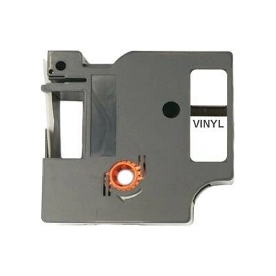 Label Tape DYMO 18443/S0718580 White / Black print 9mm x 5,5m - VINYL comp.