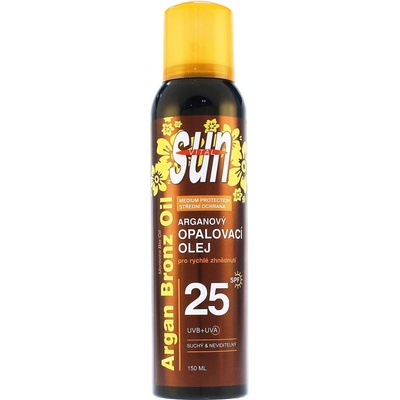 VIVACO Suchý opalovací olej s BIO arganovým olejem SPF 25 SUN VITAL 150 ml