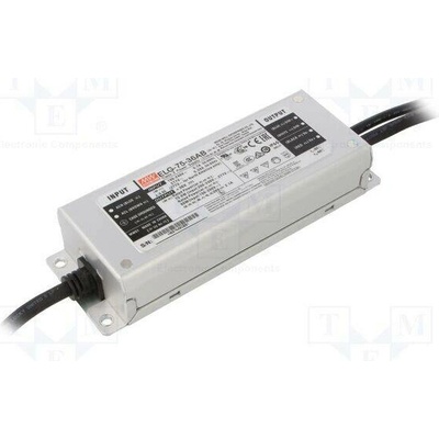 MEAN WELL ELG-75-12AB Napájecí zdroj: spínaný; LED; 60W; 12VDC; 2,5÷5A; 100÷305VAC; IP65