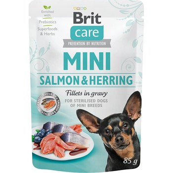 Brit Care Mini филе от сьомга и херинга в сос 85г
