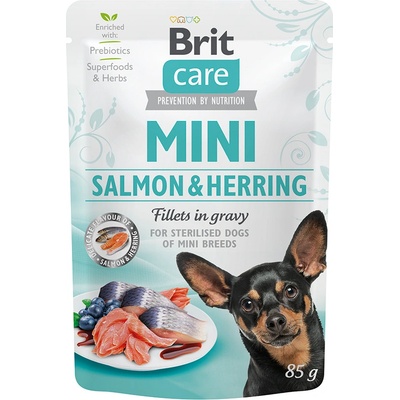 Brit Care Mini филе от сьомга и херинга в сос 85г