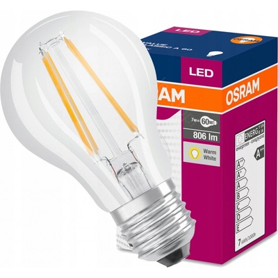 Osram LED Žiarovka FILAMENT A60 E27/6,5W/230V 2700K
