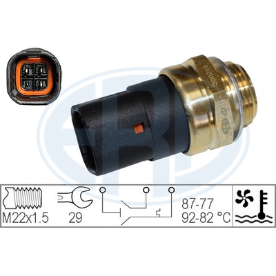Teplotný spínač ventilátora chladenia ERA 330219
