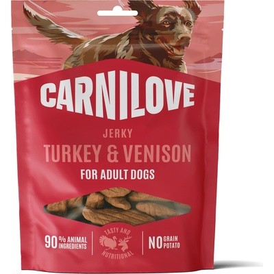 CARNILOVE Dog JERKY Turkey & Venison 100g