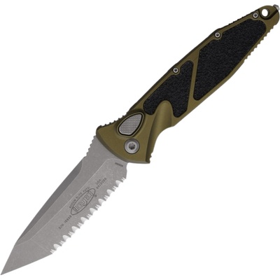 Microtech SOCOM ELITE AUTO T/E APOCALYPTIC FULL SERRATE OD GREEN 161A-12APOD
