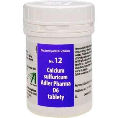 Adler Pharma Schüsslerove soli Nr. 12 Calcium sulfuricum D6 1000 tabliet