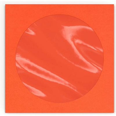 Papírové obálky na CD s okénkem - 126 x 126 mm - Oranžová