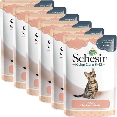 Schesir cat kitten kuřecí filety 6 x 85 g