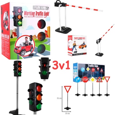 Joko Dopravná SADA 3v1 Semafór pre deti so zvukom a svetlom