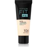 Maybelline new york Fit Me! Matte+Poreless матиращ фон дьо тен за нормална към мазна кожа цвят 104 Soft Ivory 30ml