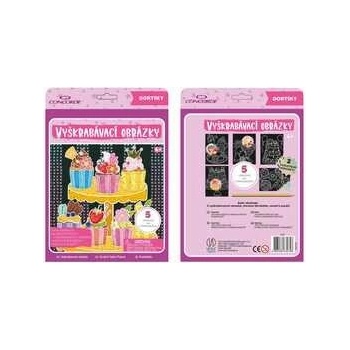 Concorde Vyškrabávacie obrázky Tortičky