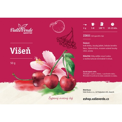 Valle Verde Višeň sypaný čaj 50 g