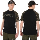 Fox International Fox tričko Black/Camo Raglan T-shirt