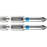 Fortum кръстат накрайник Pozidriv, комплект от 2, PZ 1 x 50 мм, S2 4741311 (4741311)