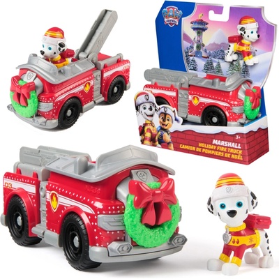 Paw Patrol hasičské auto s figúrkou Marshalla a vodnými projektilmi