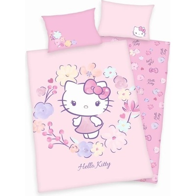 Herding povlečení Hello Kitty Květy 100 x 135 40 x 60 cm – Zboží Dáma