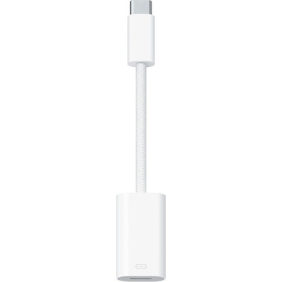 Apple USB-C to Lightning Adapter - оригинален адаптер от USB-C (мъжко) към Lightning (женско) за свързване на Apple устройства с USB-C порт (bulk)