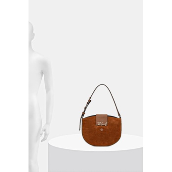 KARL LAGERFELD Велурена чанта Karl Lagerfeld K/SIGNATURE (B1W30196)