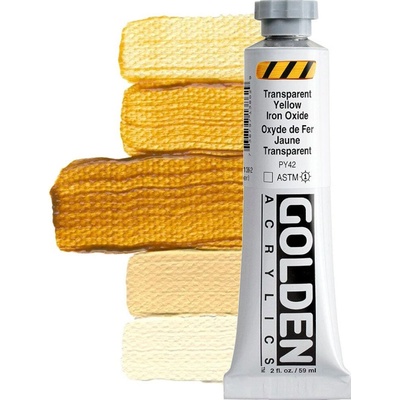 Golden Artist Colors Heavy Body АКРИЛНА боя Transparent Yellow Iron Oxide 59 ml 1 бр (0001386-2)