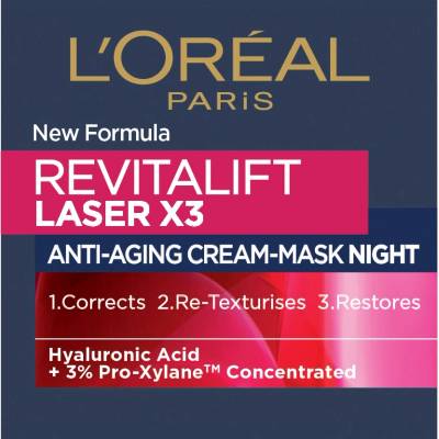 L'Oréal L'Oréal Revitalift Laser Нощен крем за лице X3, 50 ml