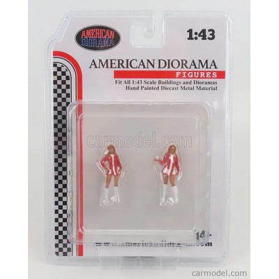 AMERICAN DIORAMA AMERICAN DIORAMA FIGURES RACE DAY SET 6 VARIOUS 1/43 38364