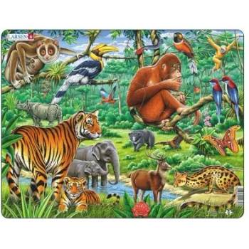 Image 1 of Larsen - Детски пъзел - Джунгла - 20 части (FH24)