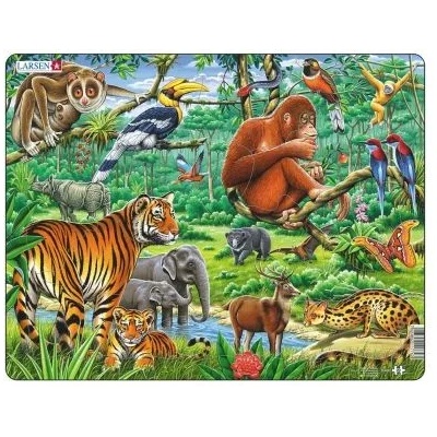 Larsen - Детски пъзел - Джунгла - 20 части (FH24)