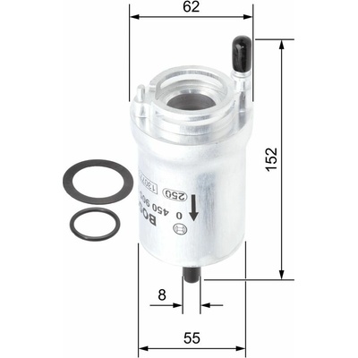 Palivový filter F5925 BOSCH 0450905925