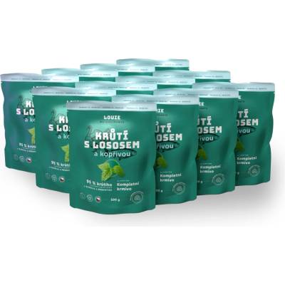 Louie Krůtí s lososem a kopřivou 12 x 300 g
