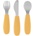 Petite&Mars Take&Match Stainless Steel Cutlery Set прибор за деца Ochre 12m+ 3 бр