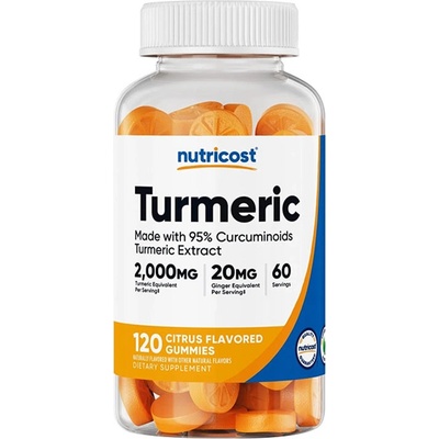 Nutricost Turmeric Gummies 2,000 mg citron 120 gummies