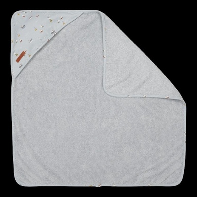 Little Dutch Osuška s kapucňou Námornícky záliv blue