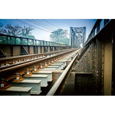 DIMEX ART Флизелинов фототапет железопътна линия 375 x 250 см