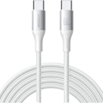 Joyroom S-A28 opletený nabíjecí a datový USB-C na USB-C 2m bílý