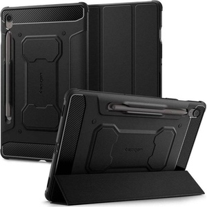 Spigen Противоударен Калъф за Samsung Tab S10 FE 10.9", Spigen Rugged Armor Pro Case, Черен (ACS09380)